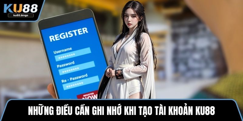 Đăng Ký KU88 - Hướng Dẫn Quy Trình Tạo Tài Khoản 3 Những điều cần ghi nhớ khi tạo tài khoản KU88